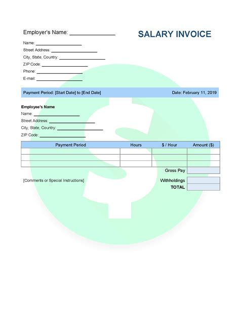 Salary / invoicing .